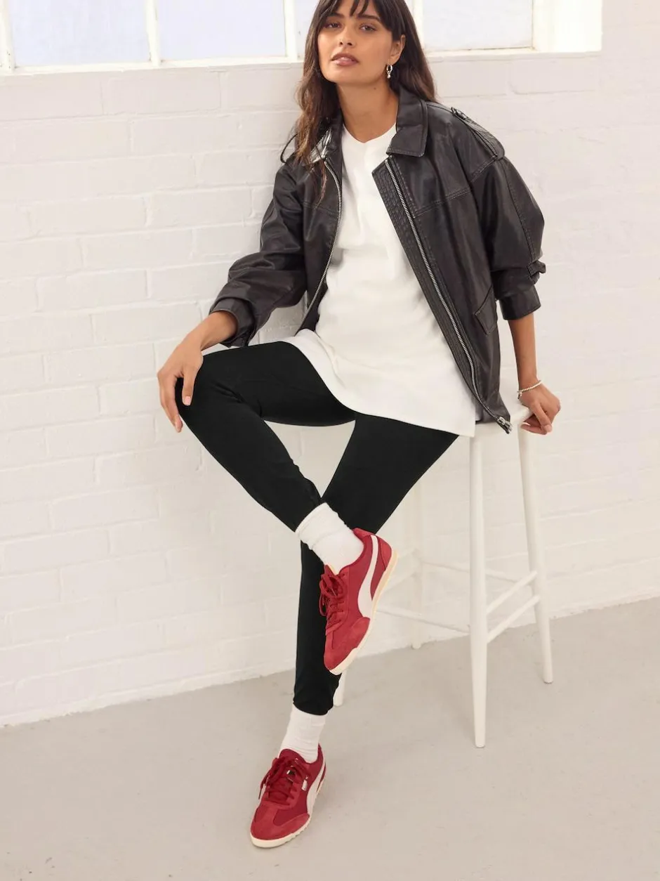 Next Black Maternity Leggings 2 Pack Sale