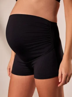 Next Black Maternity Over Bump Short Bikini Bottoms Outlet