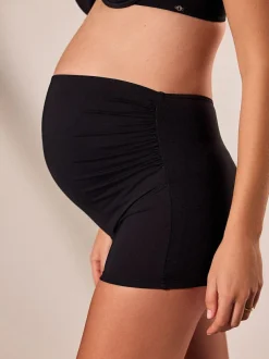 Next Black Maternity Over Bump Short Bikini Bottoms Outlet