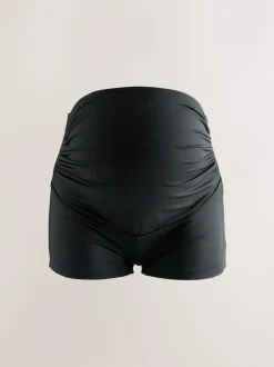 Next Black Maternity Over Bump Short Bikini Bottoms Outlet