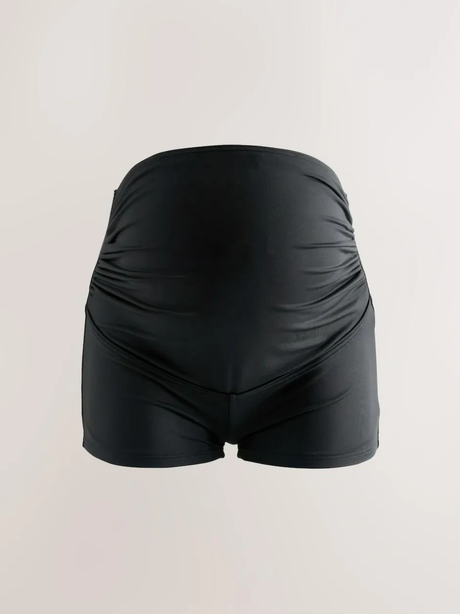 Next Black Maternity Over Bump Short Bikini Bottoms Outlet