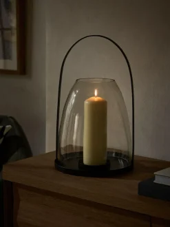 Next Black Metal Curved Handle Lantern Large Online