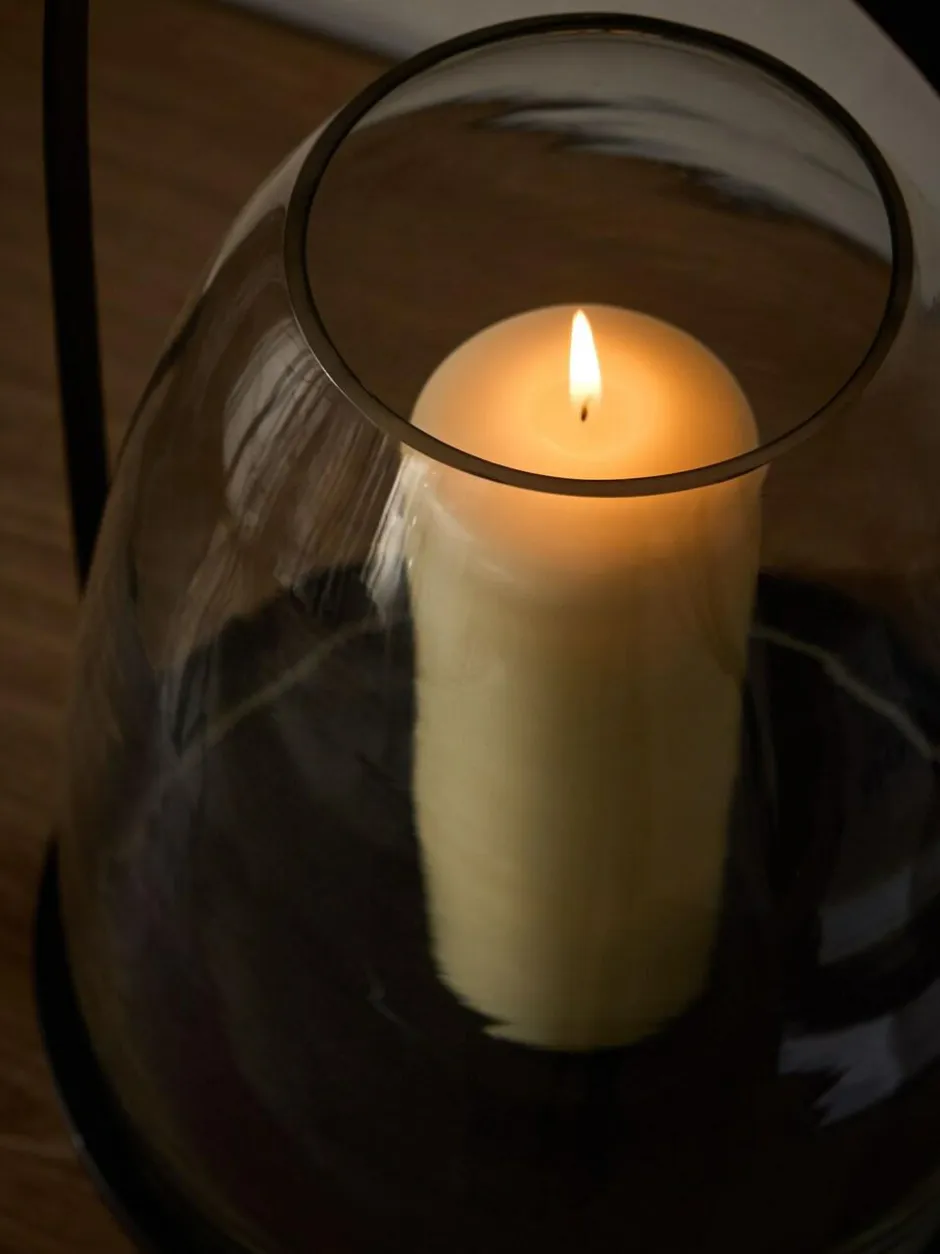 Next Black Metal Curved Handle Lantern Large Online