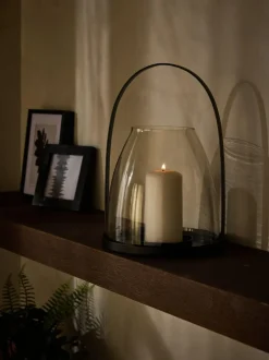 Next Black Metal Curved Handle Lantern Medium Best
