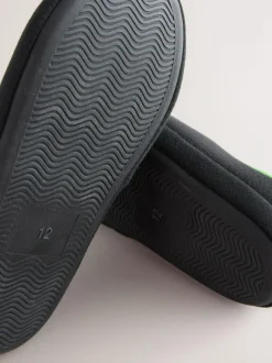Next Black Minecraft Flippy Sequin Slipper Mules