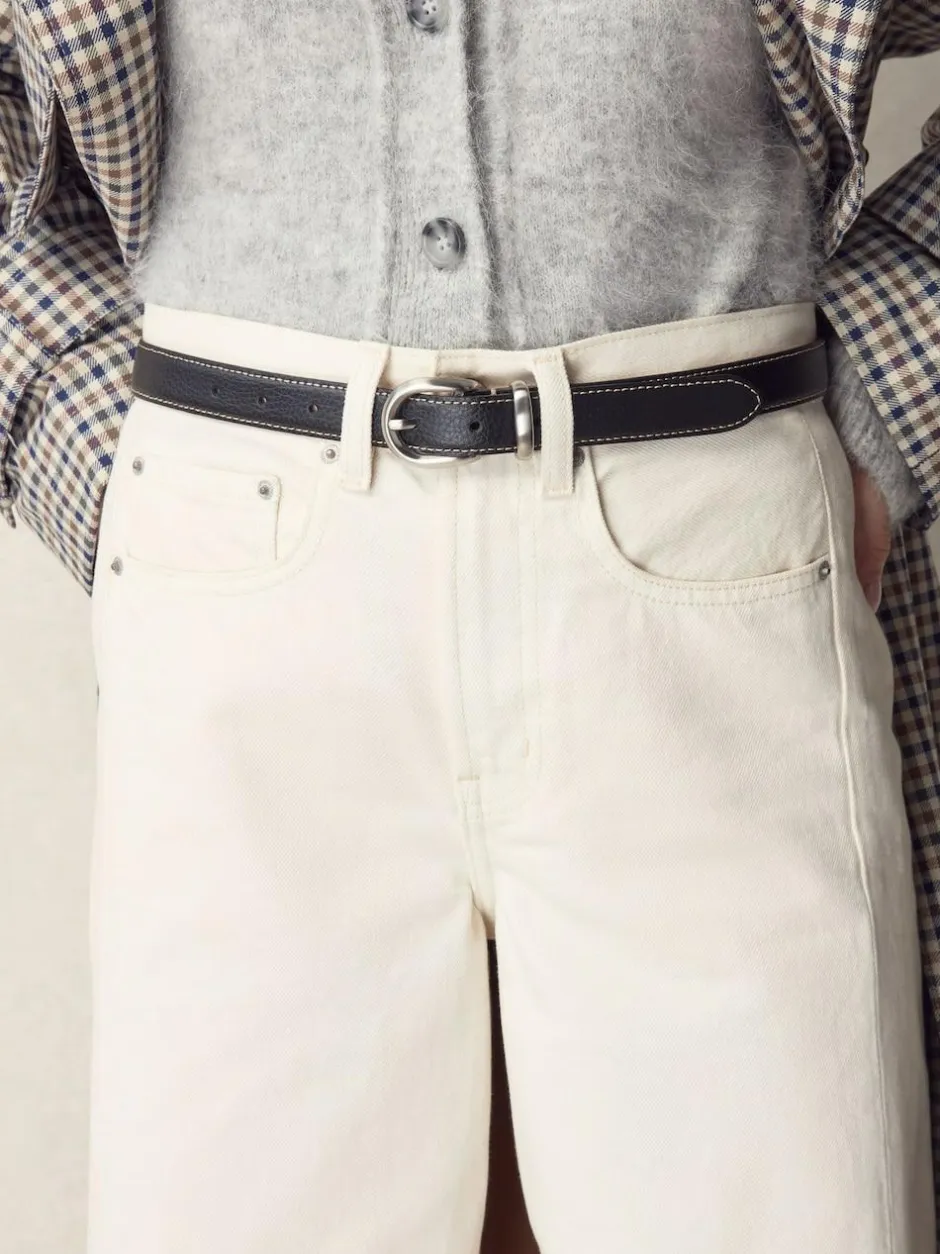 Next N. Premium Made In Italy Mid Width Belt Black Sale