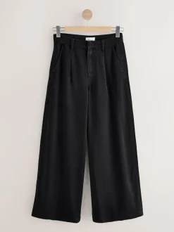 Next N. Premium Palazzo Wide Leg Jeans Black Sale