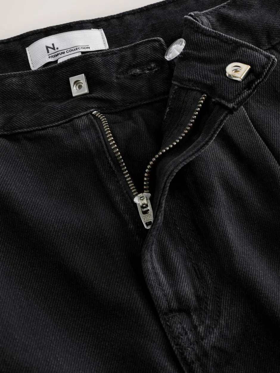Next N. Premium Palazzo Wide Leg Jeans Black Sale