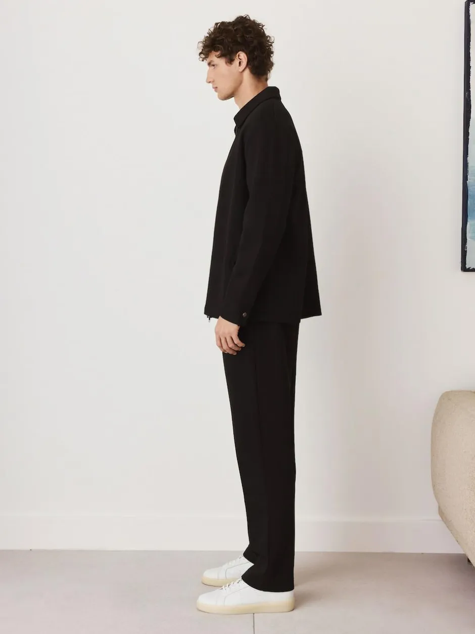 Next N. Premium Soft Touch Scuba Slim Fit Open Joggers Black Outlet