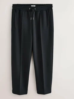 Next N. Premium Soft Touch Scuba Slim Fit Open Joggers Black Outlet