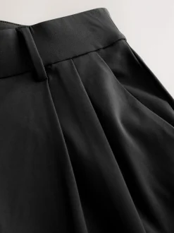 Next N. Premium Wide Leg Tailored Jersey Trousers Black Online