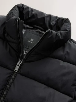 Next Black N.Premium Textured Premium Parka Jacket Clearance
