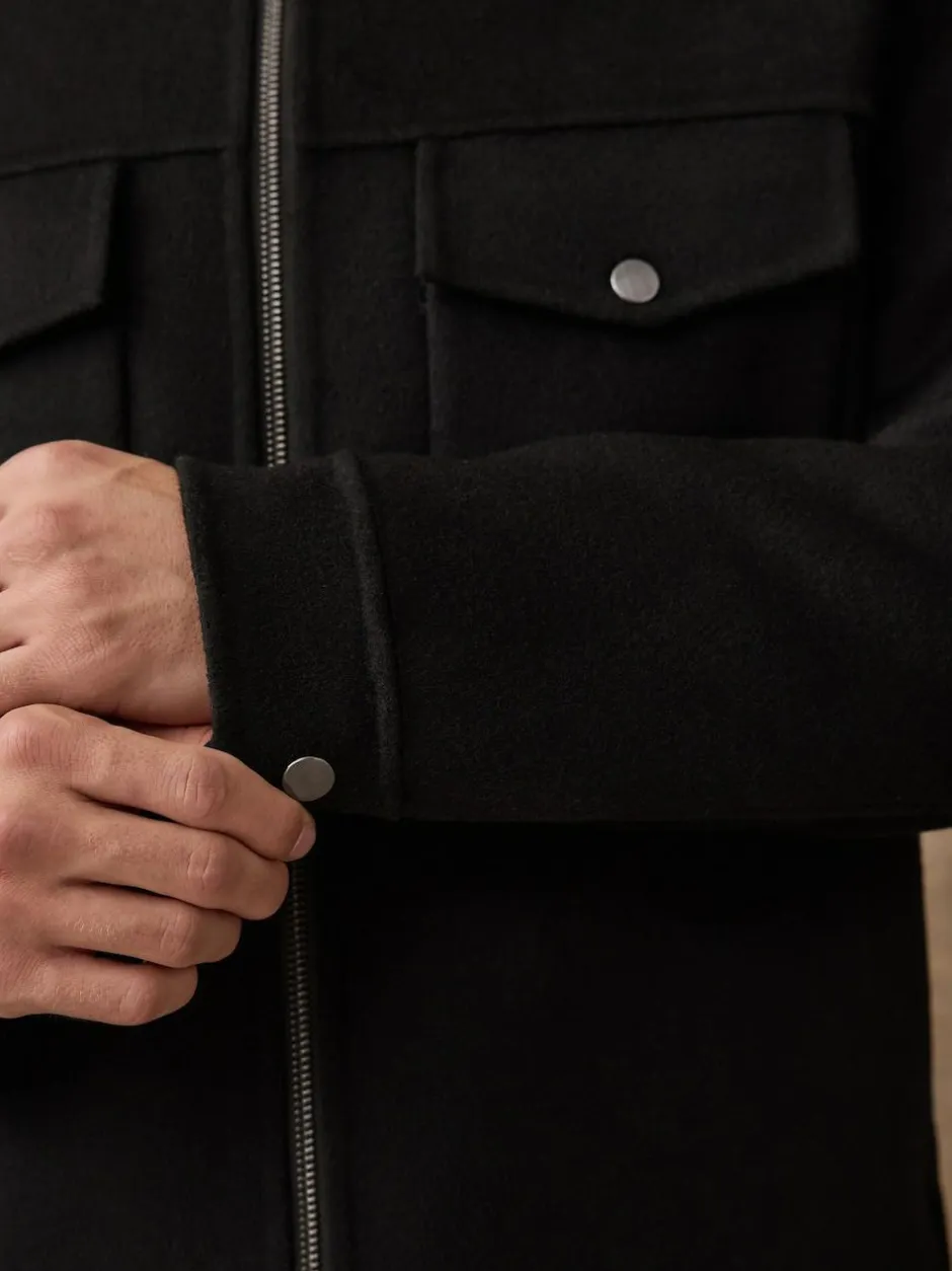 Next Black N.Premium Wool Rich Soft Touch Jacket Discount