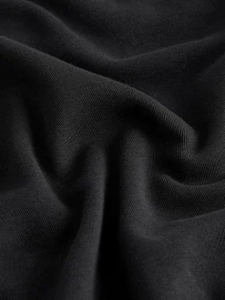 Next Black Oversized Relaxed Fit Boxy Heavyweight Crew Neck T-Shirt Outlet