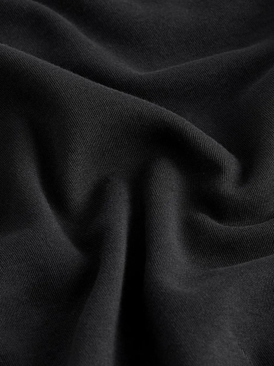 Next Black Oversized Relaxed Fit Boxy Heavyweight Crew Neck T-Shirt Outlet