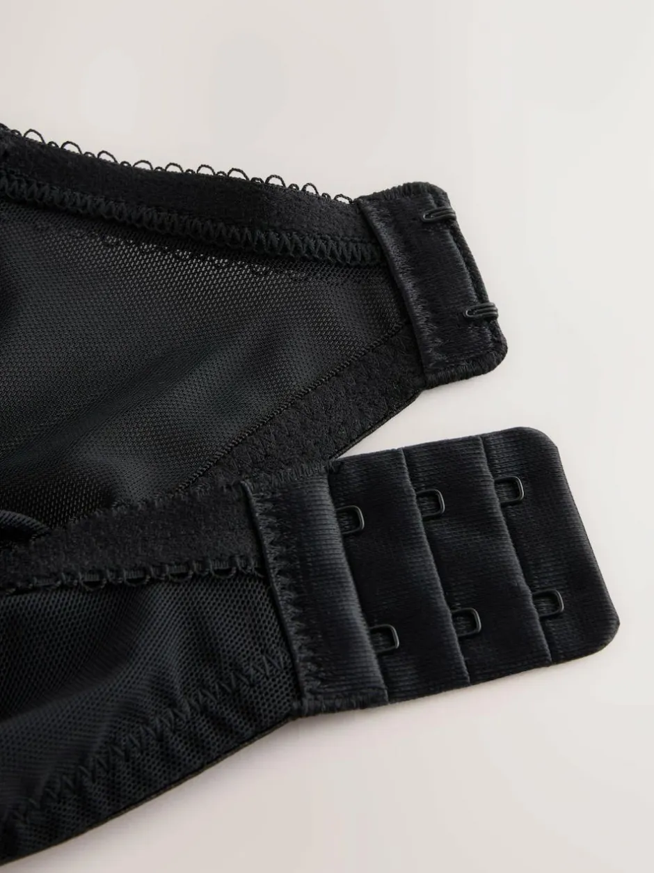 Next Pad Balcony DD+ Lace Bra Black Online