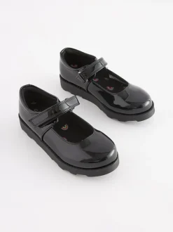 Next Junior School Mary Jane Shoes Black Patent