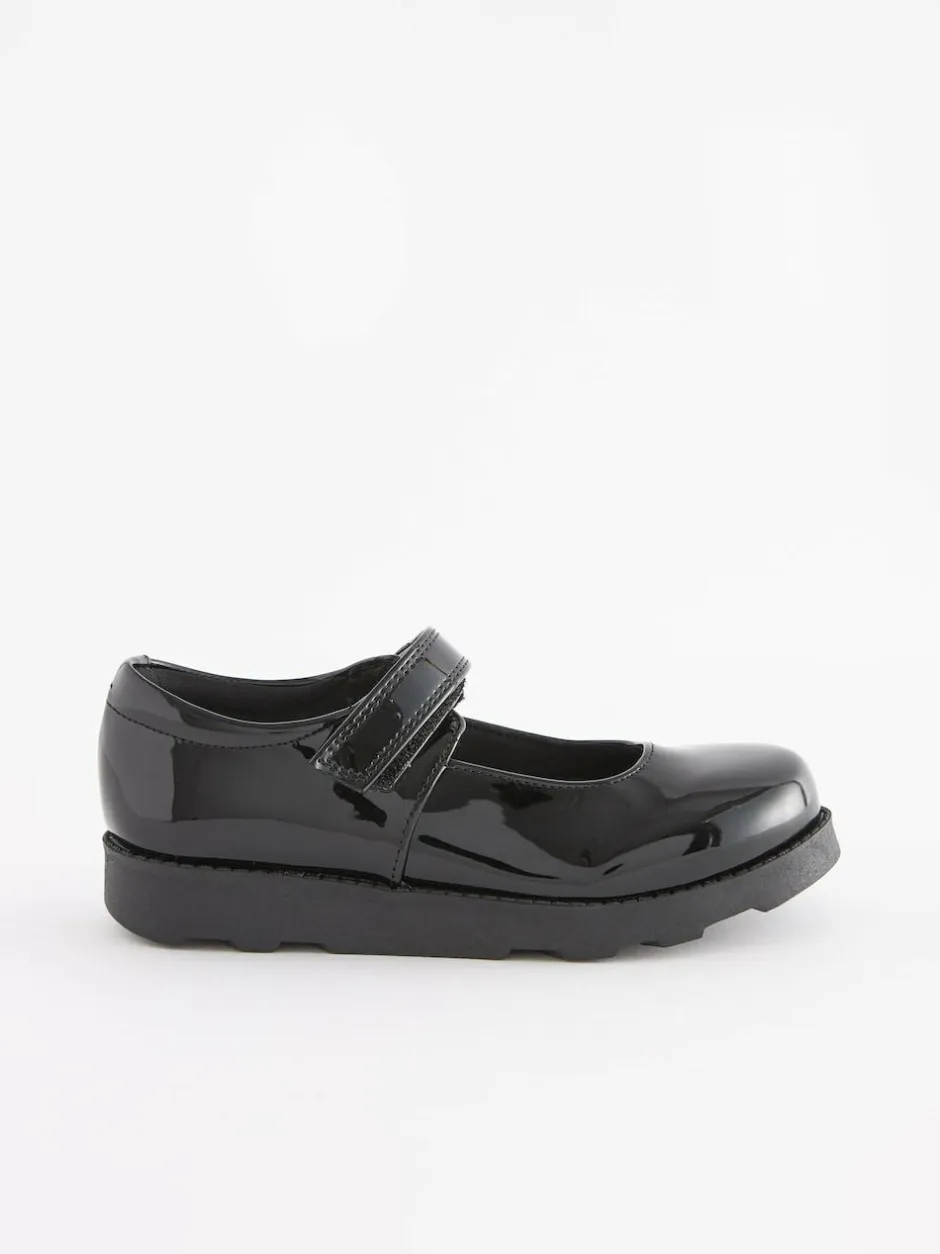 Next Junior School Mary Jane Shoes Black Patent