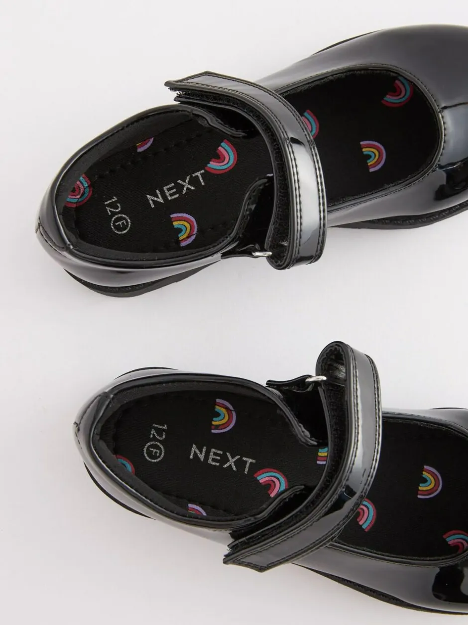 Next Junior School Mary Jane Shoes Black Patent