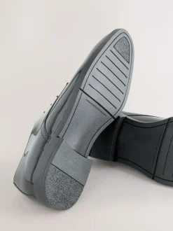 Next Black Patent Leather Derby Shoes Outlet