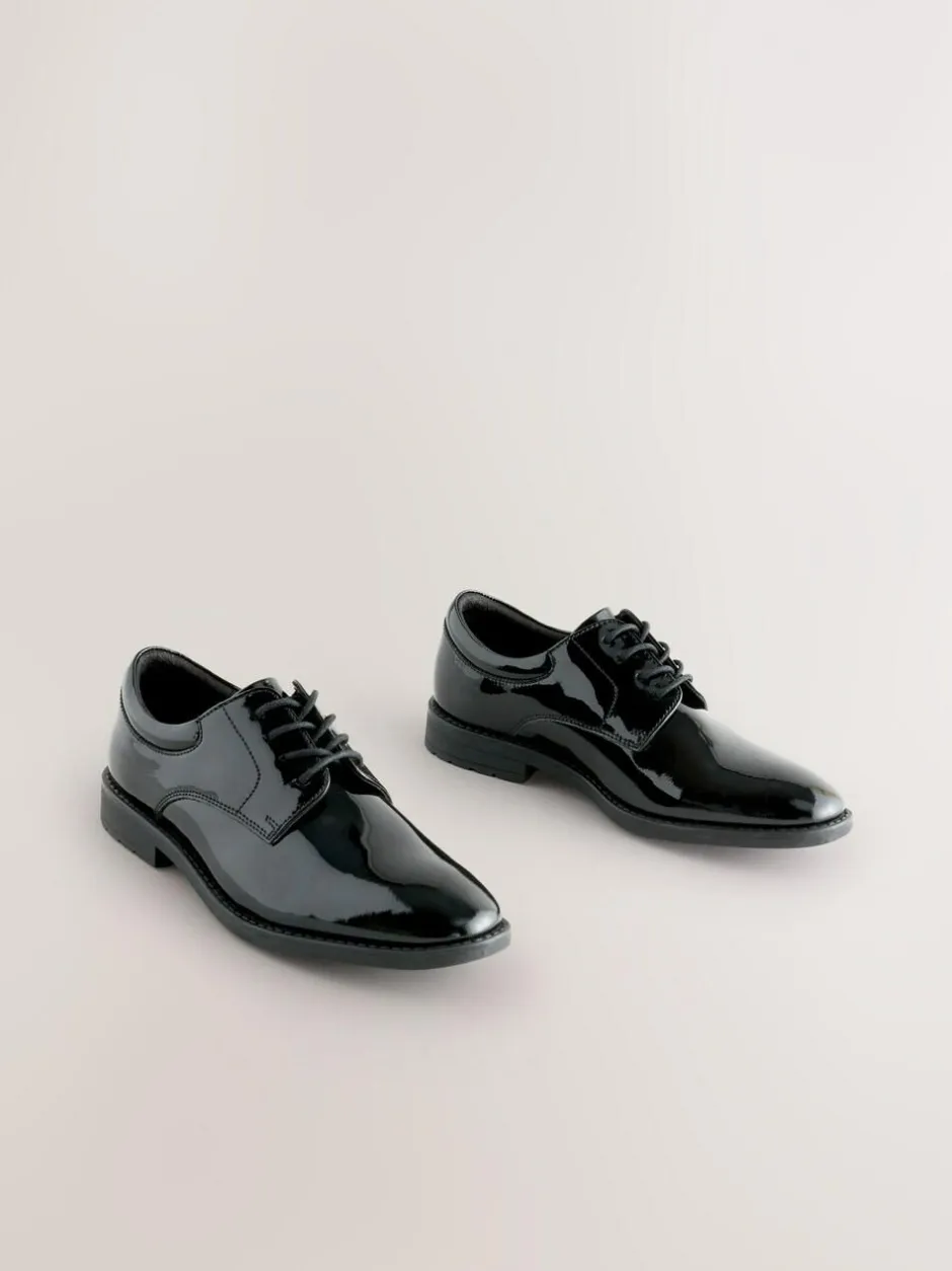 Next Black Patent Leather Lace Up Shoes Best