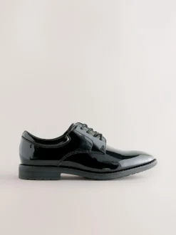 Next Black Patent Leather Lace Up Shoes Best