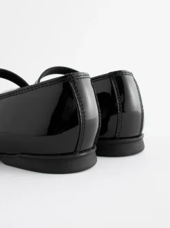 Next Standard Fit (F) Leather Mary Jane School Shoes Black Patent Online