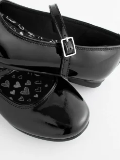 Next Standard Fit (F) Leather Mary Jane School Shoes Black Patent Online