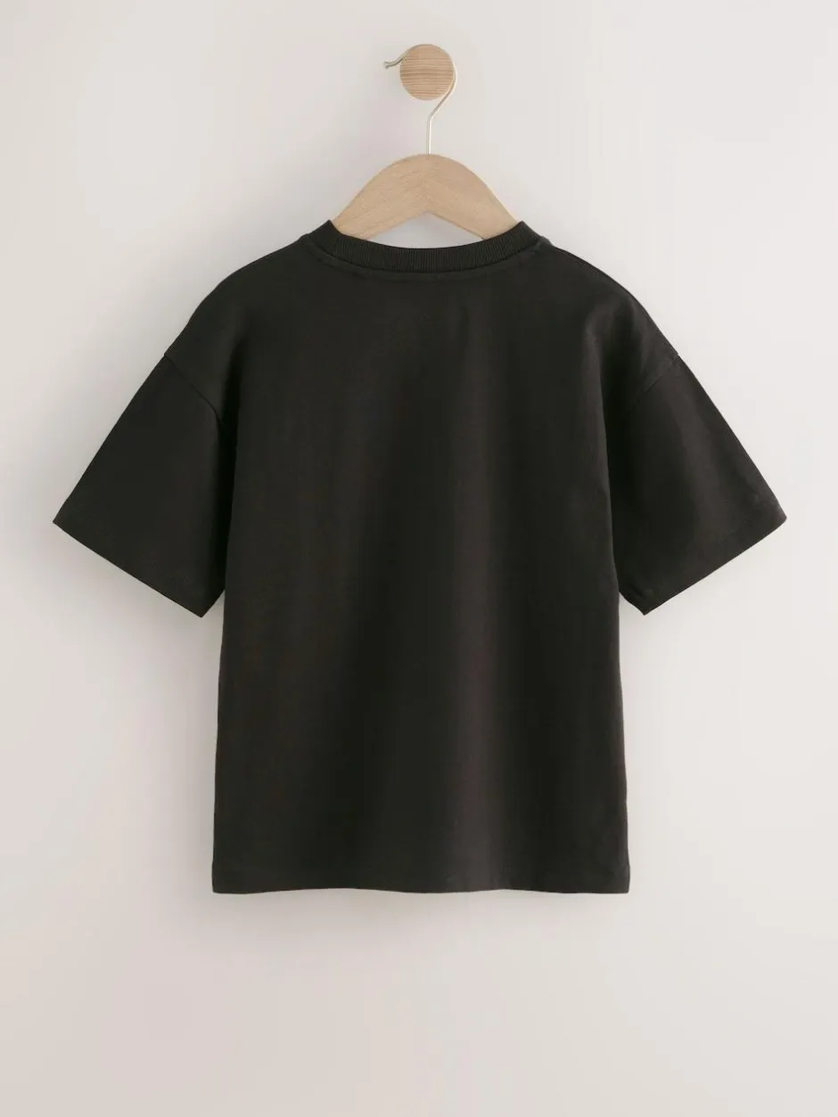 Next Black Pikachu Pokémon Short Sleeve T-Shirt (3-16yrs) Best
