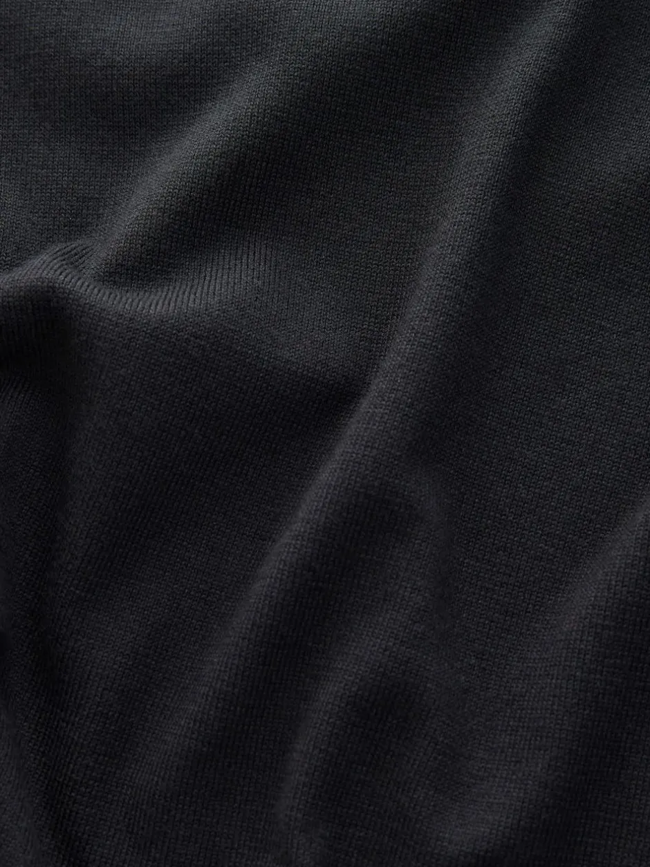 Next Plain Regular Fit Cotton Rich Crew Neck Jumper Black Discount