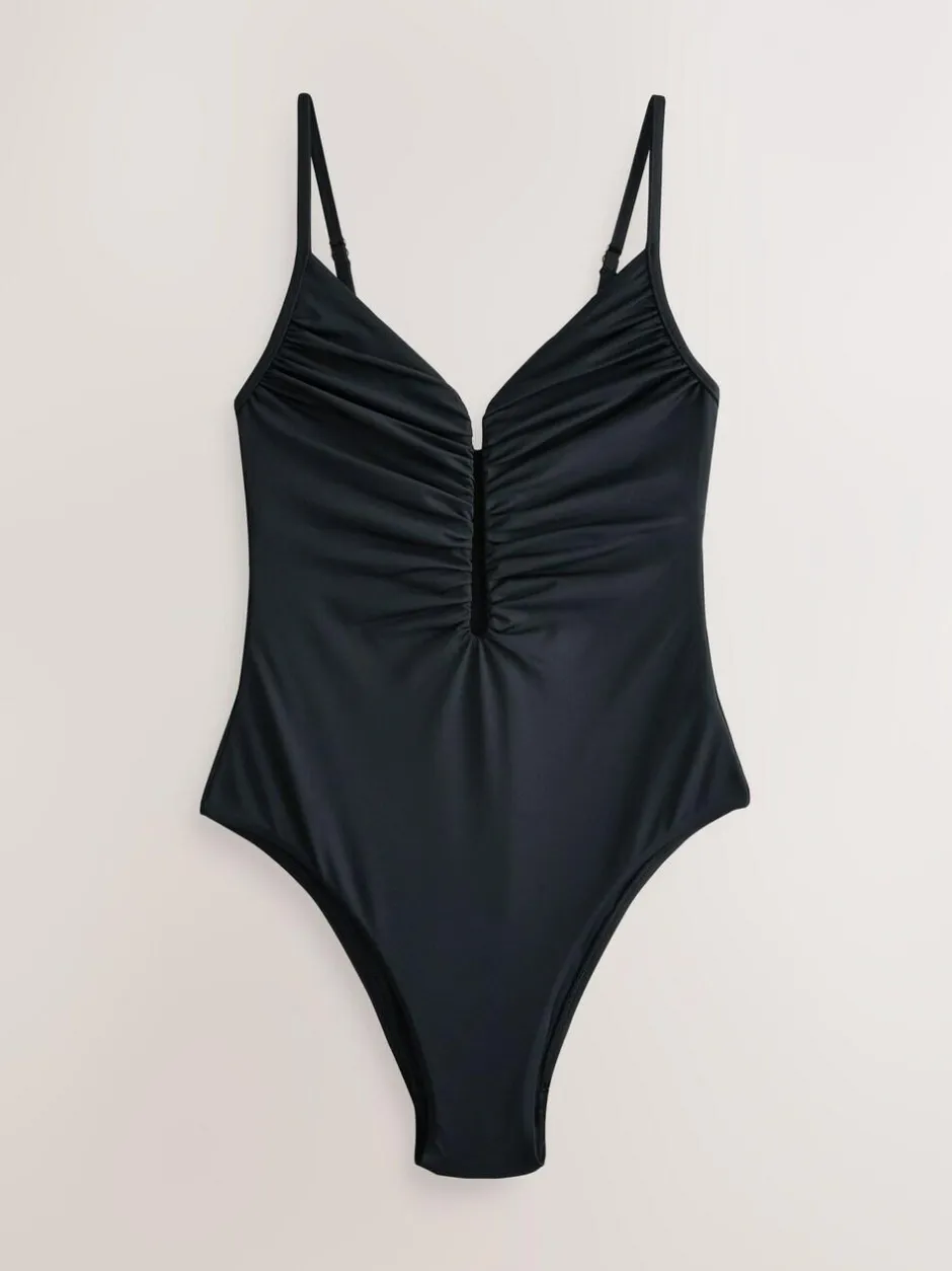 Next Plunge Tummy Control Swimsuit Black Hot