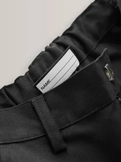 Next Plus Waist Straight Leg School Trousers (3-17yrs) Black Discount