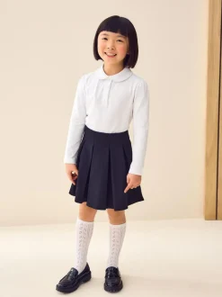 Next Pull on Jersey Stretch Pleated School Skirt (3-17yrs) Black Sale