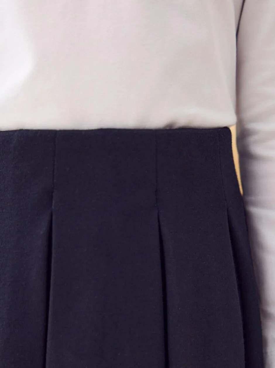 Next Pull on Jersey Stretch Pleated School Skirt (3-17yrs) Black Sale