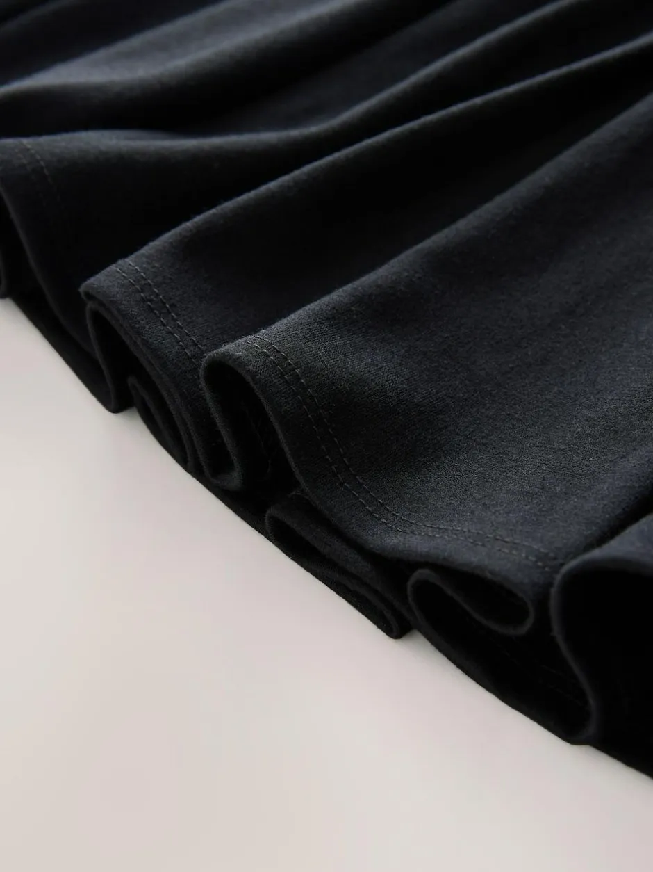 Next Pull on Jersey Stretch Pleated School Skirt (3-17yrs) Black Sale