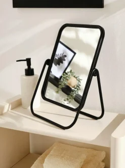 Next Rectangular Dressing Table Vanity Mirror Black Outlet