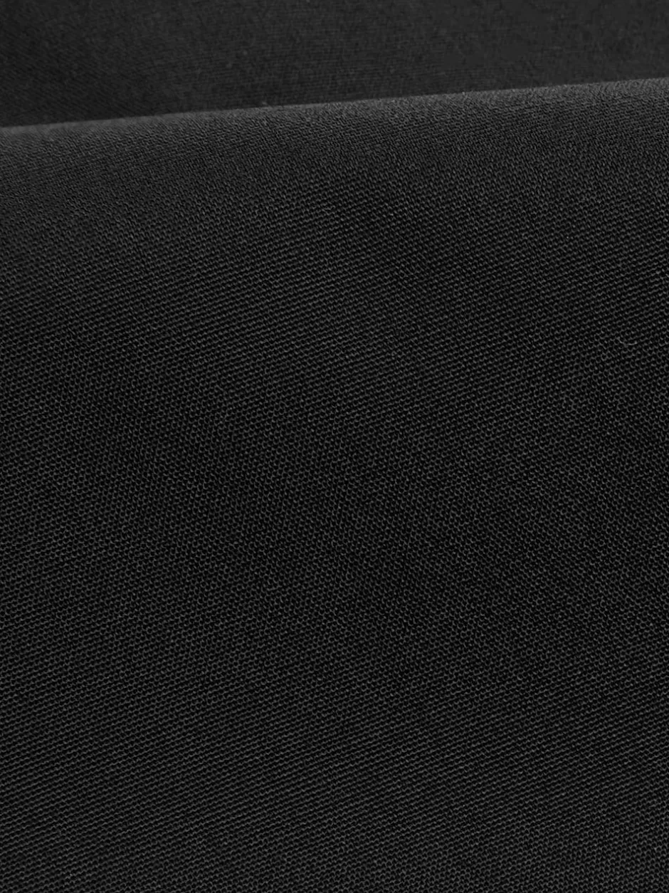 Next Regular Fit Easy Care Double Cuff Smart Shirt Black Clearance