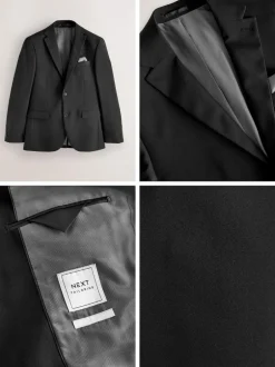 Next Regular Fit Essential Suit Jacket Black