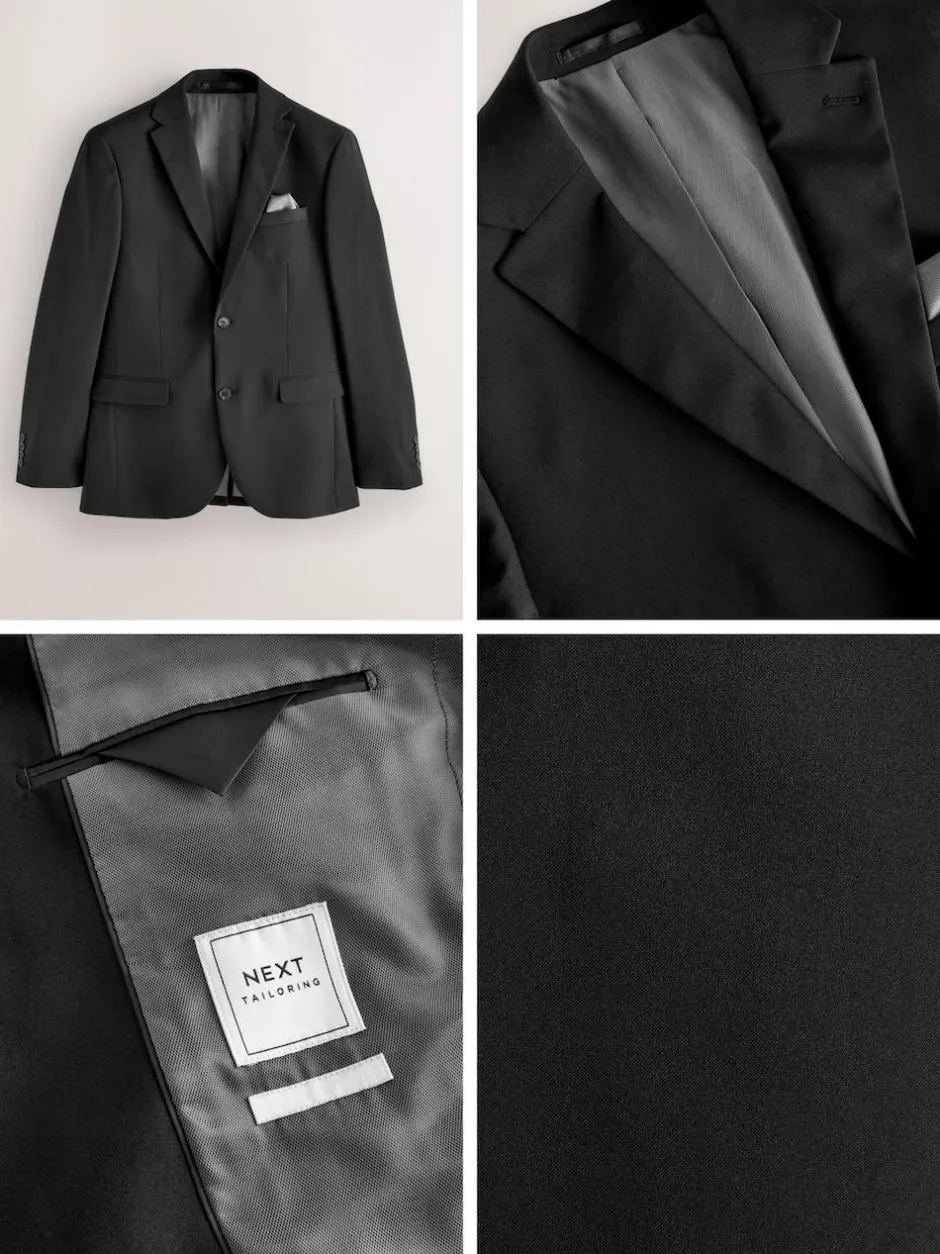 Next Regular Fit Essential Suit Jacket Black