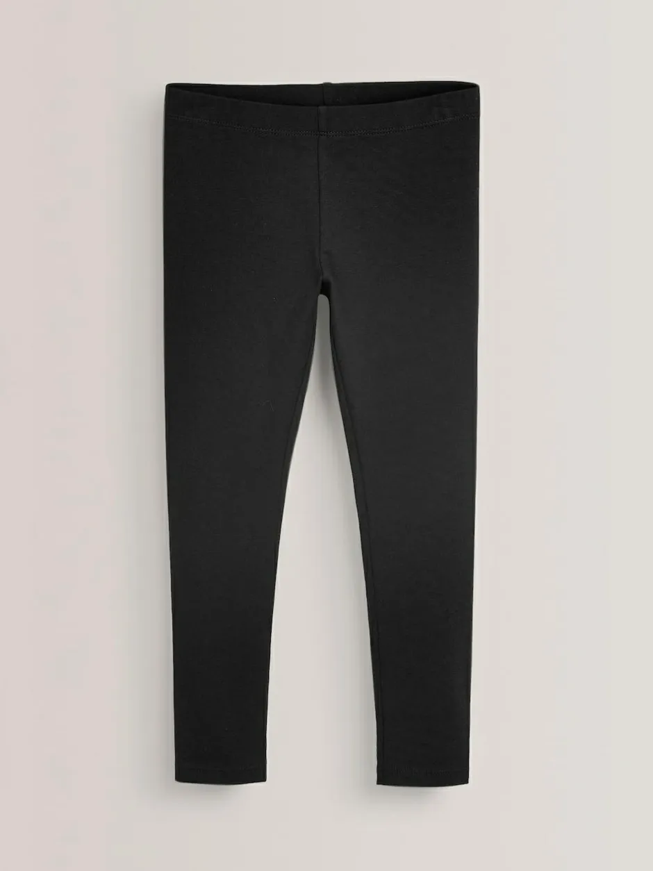 Next Black Regular Fit Leggings 3 Pack (3-16yrs) Best