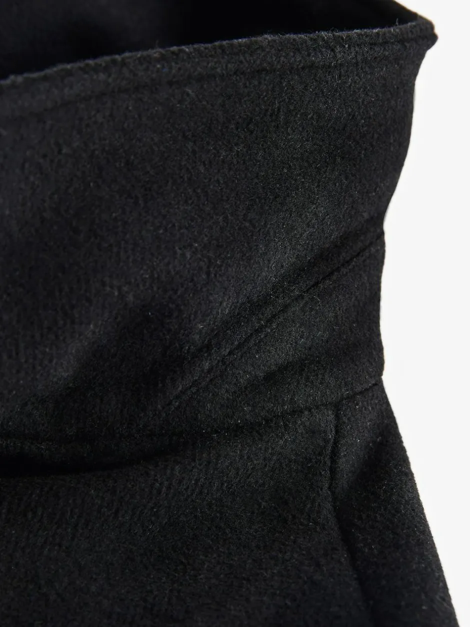 Next Regular Fit N.Premium Soft Touch Peacoat with Wool Black Discount