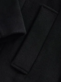 Next Regular Fit N.Premium Soft Touch Peacoat with Wool Black Discount