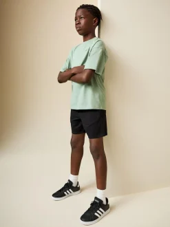 Next Black Regular Fit Shorts (3-16yrs)