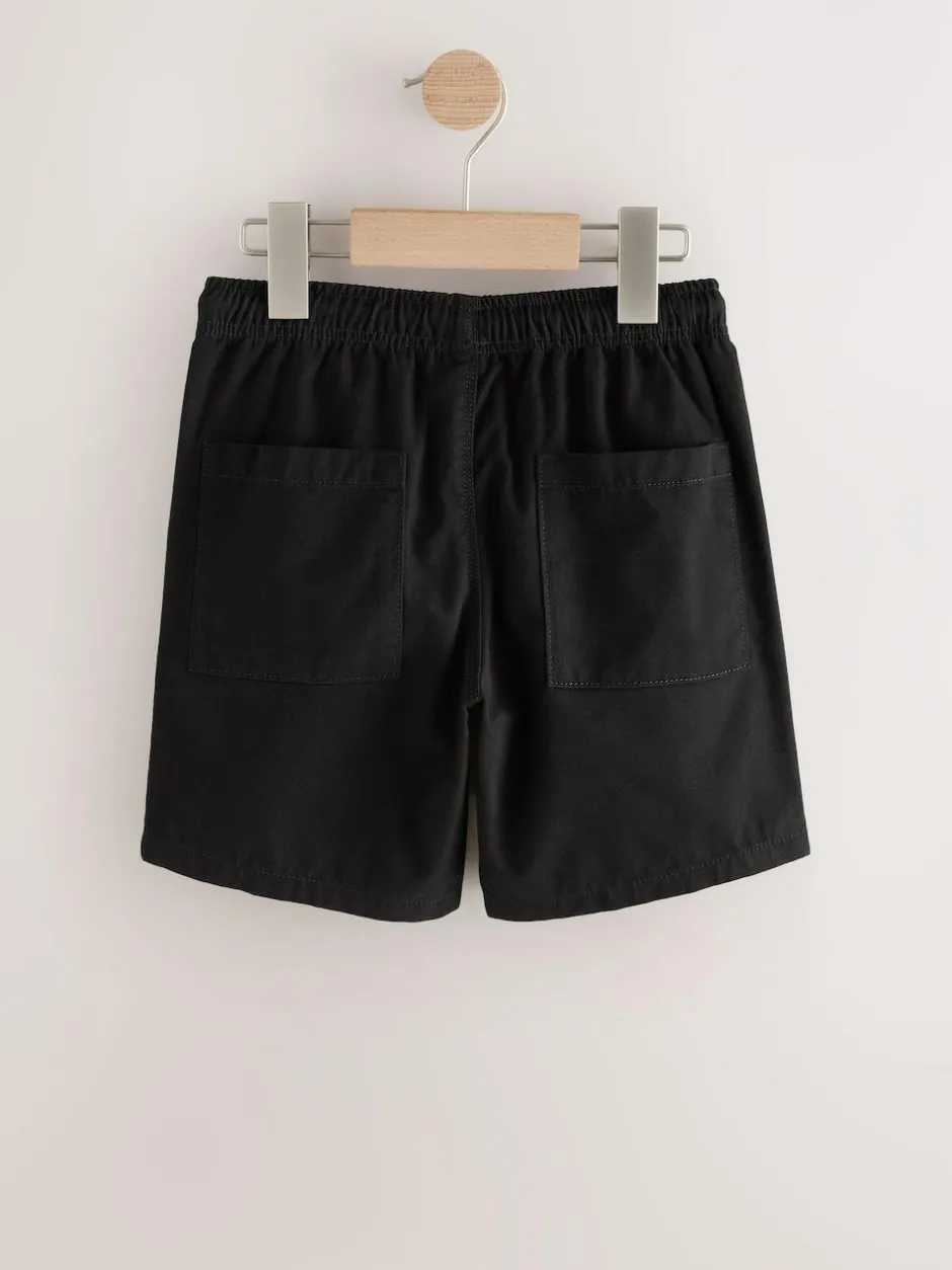 Next Black Regular Fit Shorts (3-16yrs)