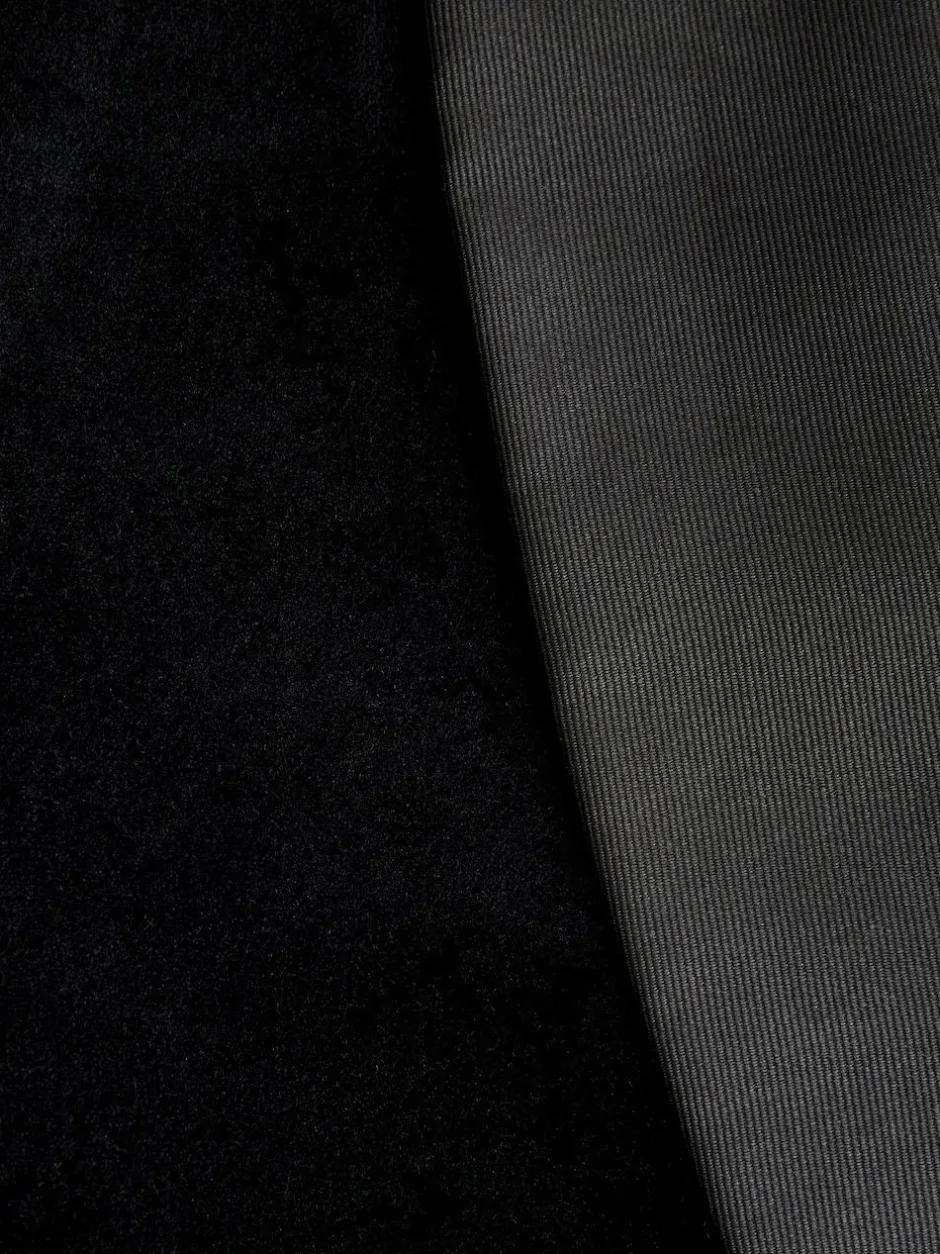 Next Regular Fit Signature Pontoglio Italian Velvet Blazer With Shawl Lapel Black Hot