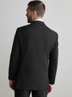 Next Regular Fit Signature Nova Fides 100% Italian Wool Suit Jacket Black Hot