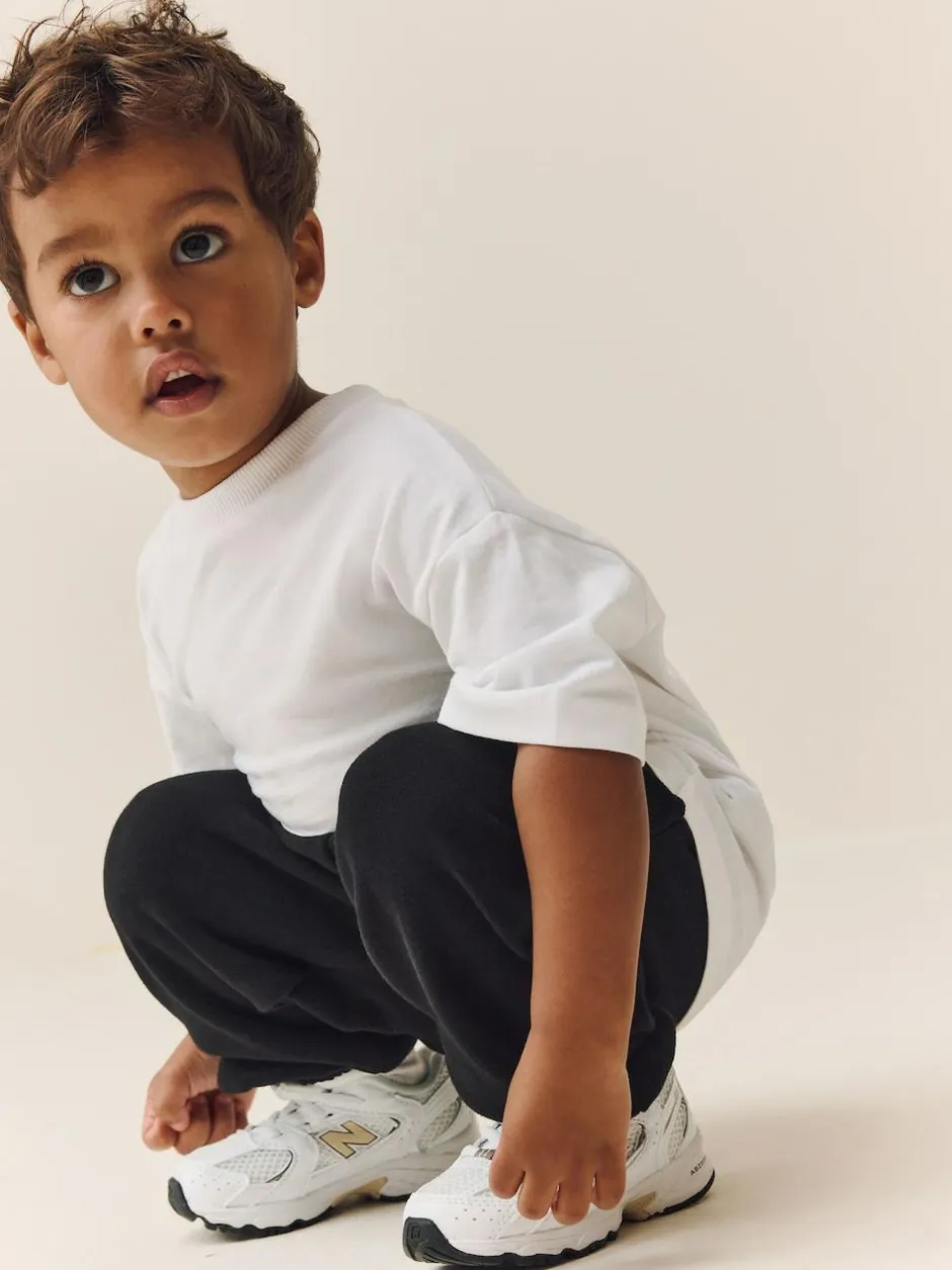 Next Regular Fit Soft Touch Jersey Joggers (3mths-7yrs) Black Best