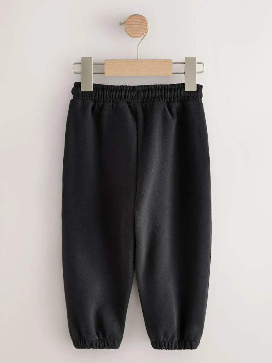 Next Regular Fit Soft Touch Jersey Joggers (3mths-7yrs) Black Best