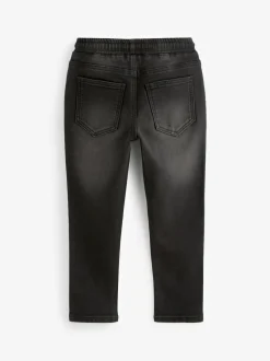 Next Regular Fit Stretch Elasticated Waist Jeans (3-16yrs) Black Discount