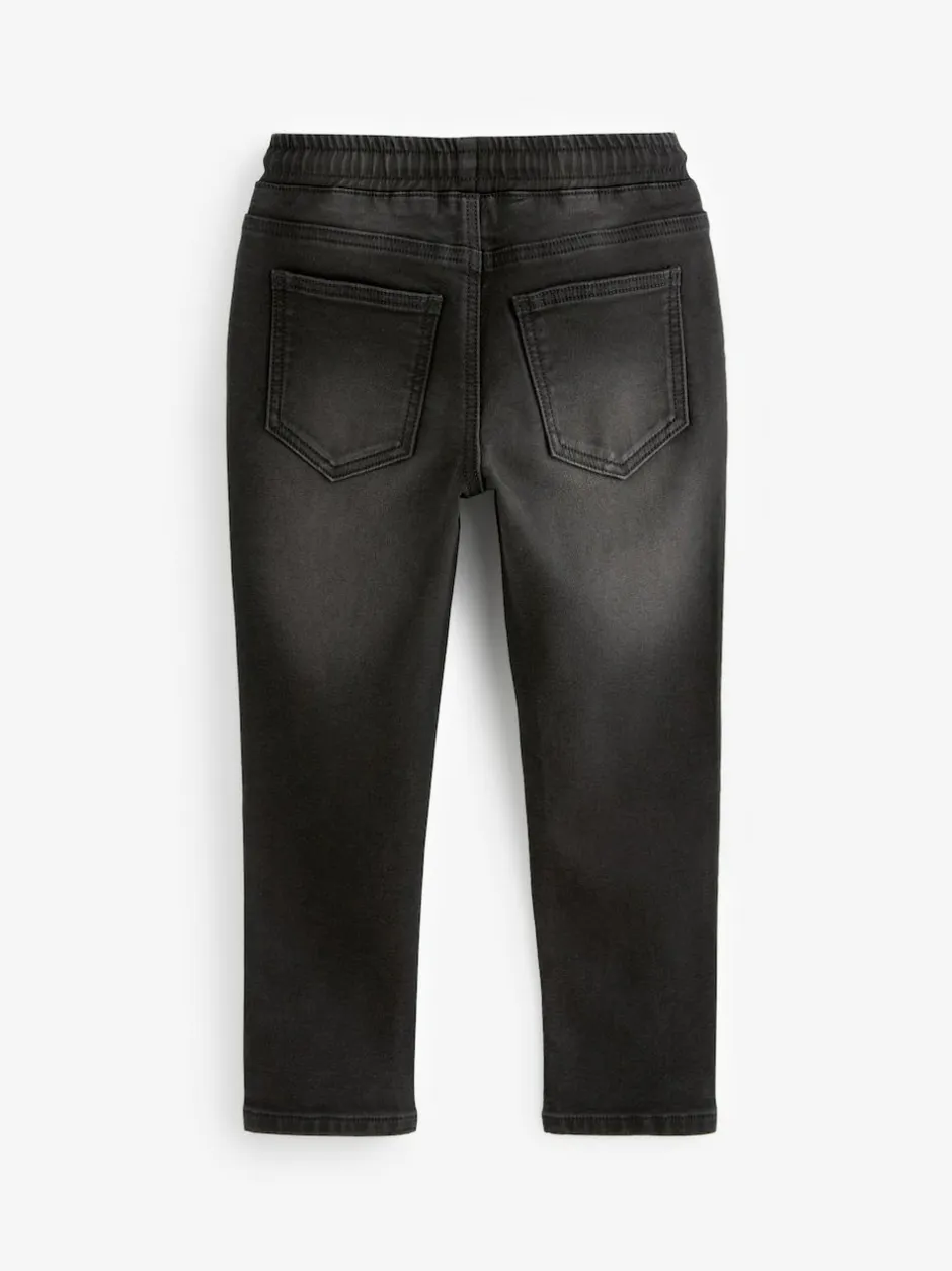 Next Regular Fit Stretch Elasticated Waist Jeans (3-16yrs) Black Discount